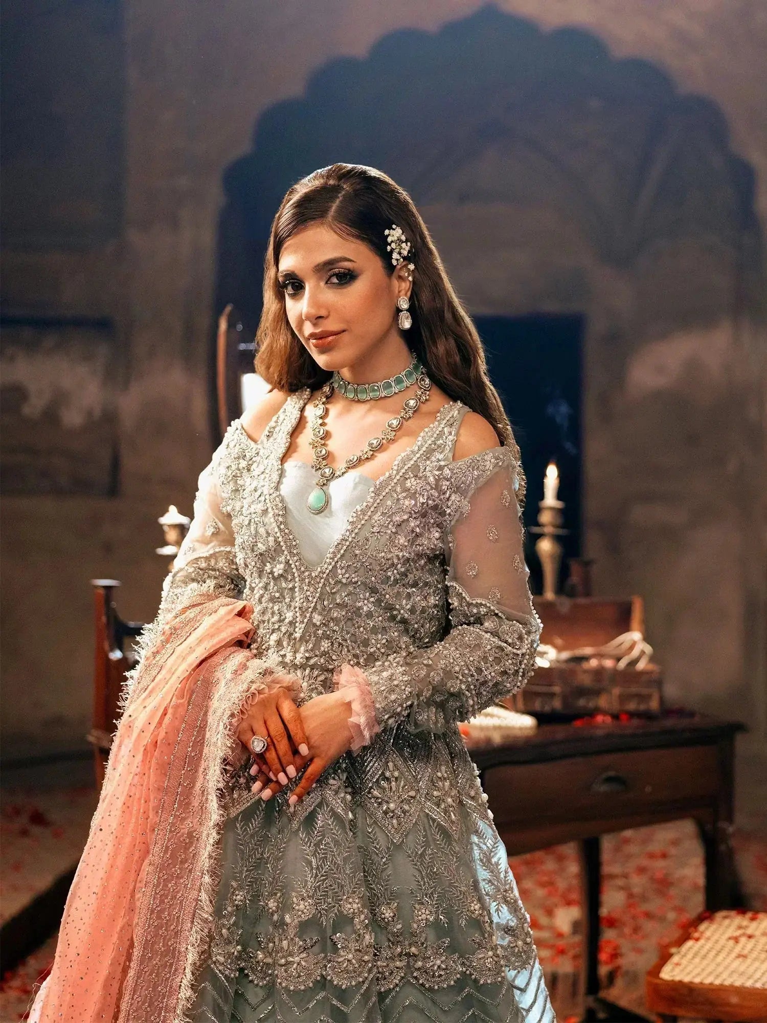Maryam Hussain | Gulaab Wedding Formals 24 | Roshan - Pakistani Designer Dress - by Maryam Hussain | Type: Bridal - 100% Original at Saira Sultan
