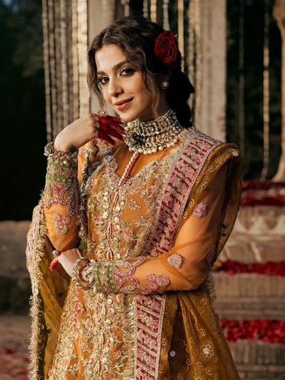 Maryam Hussain | Gulaab Wedding Formals 24 | Sandli - Pakistani Designer Dress - by Maryam Hussain | Type: Bridal - 100% Original at Saira Sultan