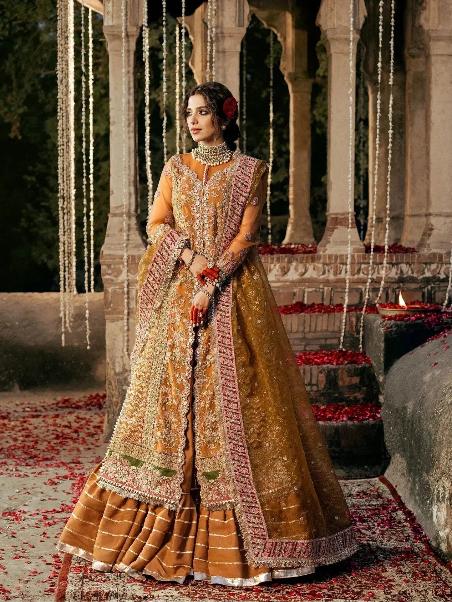 Maryam Hussain | Gulaab Wedding Formals 24 | Sandli - Pakistani Designer Dress - by Maryam Hussain | Type: Bridal - 100% Original at Saira Sultan