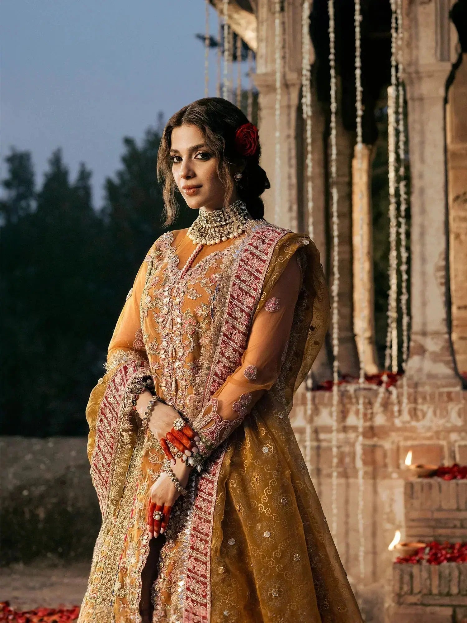 Maryam Hussain | Gulaab Wedding Formals 24 | Sandli - Pakistani Designer Dress - by Maryam Hussain | Type: Bridal - 100% Original at Saira Sultan