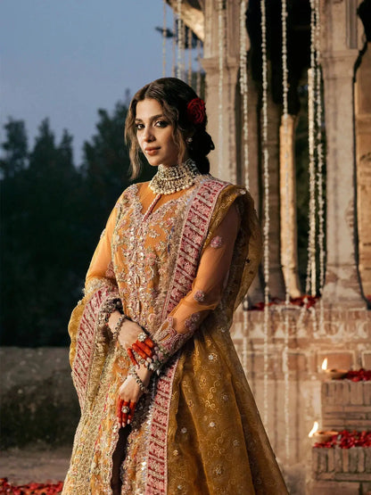 Maryam Hussain | Gulaab Wedding Formals 24 | Sandli - Pakistani Designer Dress - by Maryam Hussain | Type: Bridal - 100% Original at Saira Sultan
