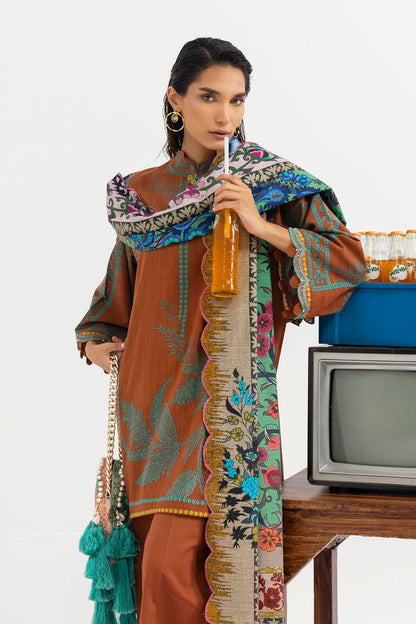 Sana Safinaz | Mahay Winter 25 | H255-005B-3CQ by Sana Safinaz - Designer Dress  - Type : Ladies Clothes - Available at Saira Sultan - 100% Original 