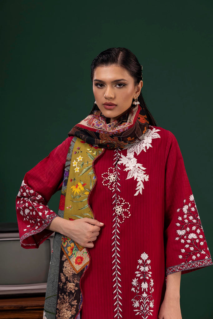 Sana Safinaz | Mahay Winter 25 | H255-006A-3CQ by Sana Safinaz - Designer Dress  - Type : Ladies Clothes - Available at Saira Sultan - 100% Original 
