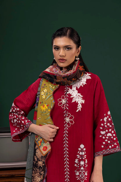 Sana Safinaz | Mahay Winter 25 | H255-006A-3CQ by Sana Safinaz - Designer Dress  - Type : Ladies Clothes - Available at Saira Sultan - 100% Original 