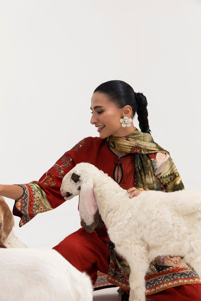 Sana Safinaz | Mahay Winter 25 | H255-009A-2DA by Sana Safinaz - Designer Dress  - Type : Ladies Clothes - Available at Saira Sultan - 100% Original 