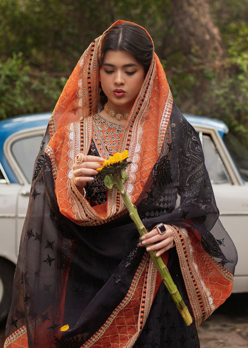 Ali Xeeshan | Chanda Luxury Pret | Bano L Black Cotton Net