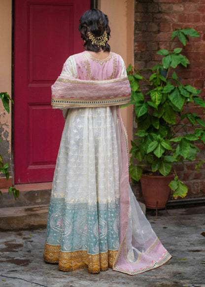 Ali Xeeshan | Chanda Luxury Pret | Rooshni S White Cotton Net