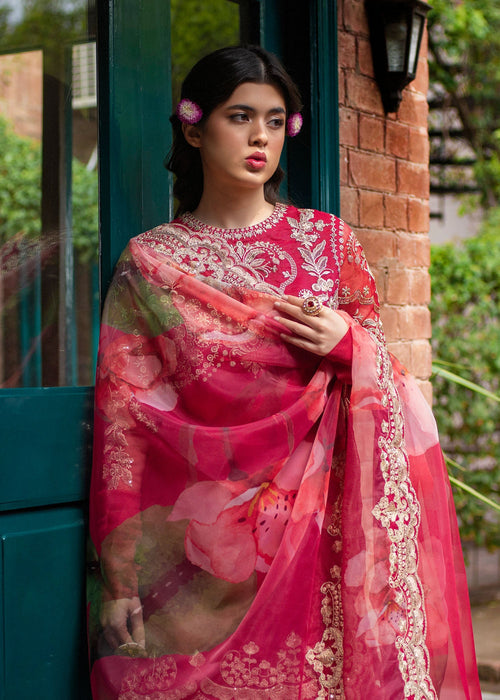 Ali Xeeshan | Chanda Luxury Pret | Sahiba L Red Organza