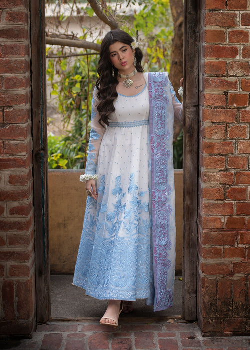 Ali Xeeshan | Chanda Luxury Pret | Nur-e-Jahan XS White Cotton Net