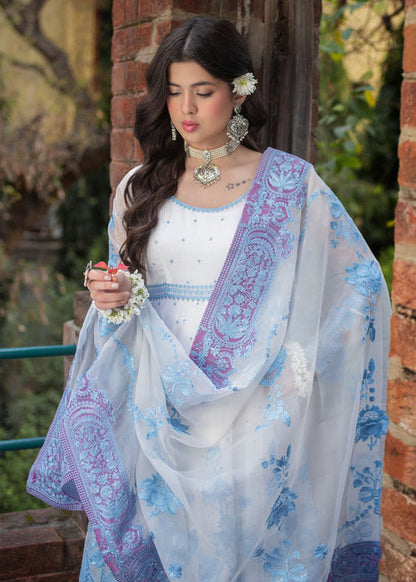 Ali Xeeshan | Chanda Luxury Pret | Nur-e-Jahan L White Cotton Net