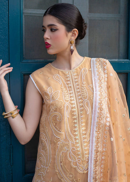 Ali Xeeshan | Chanda Luxury Pret | Inara L Saffron Net