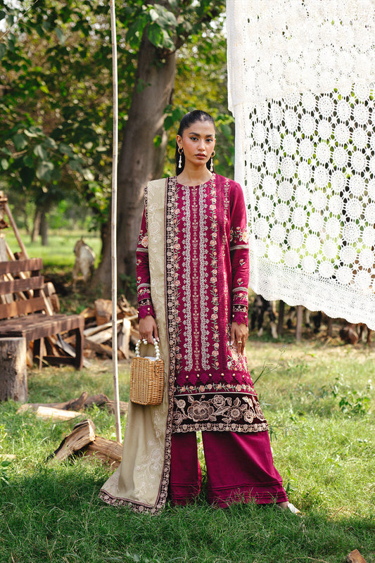 Saira Rizwan | Winter 2024 | SANSA-SRW24-09 XS Hot Pink Khaddar