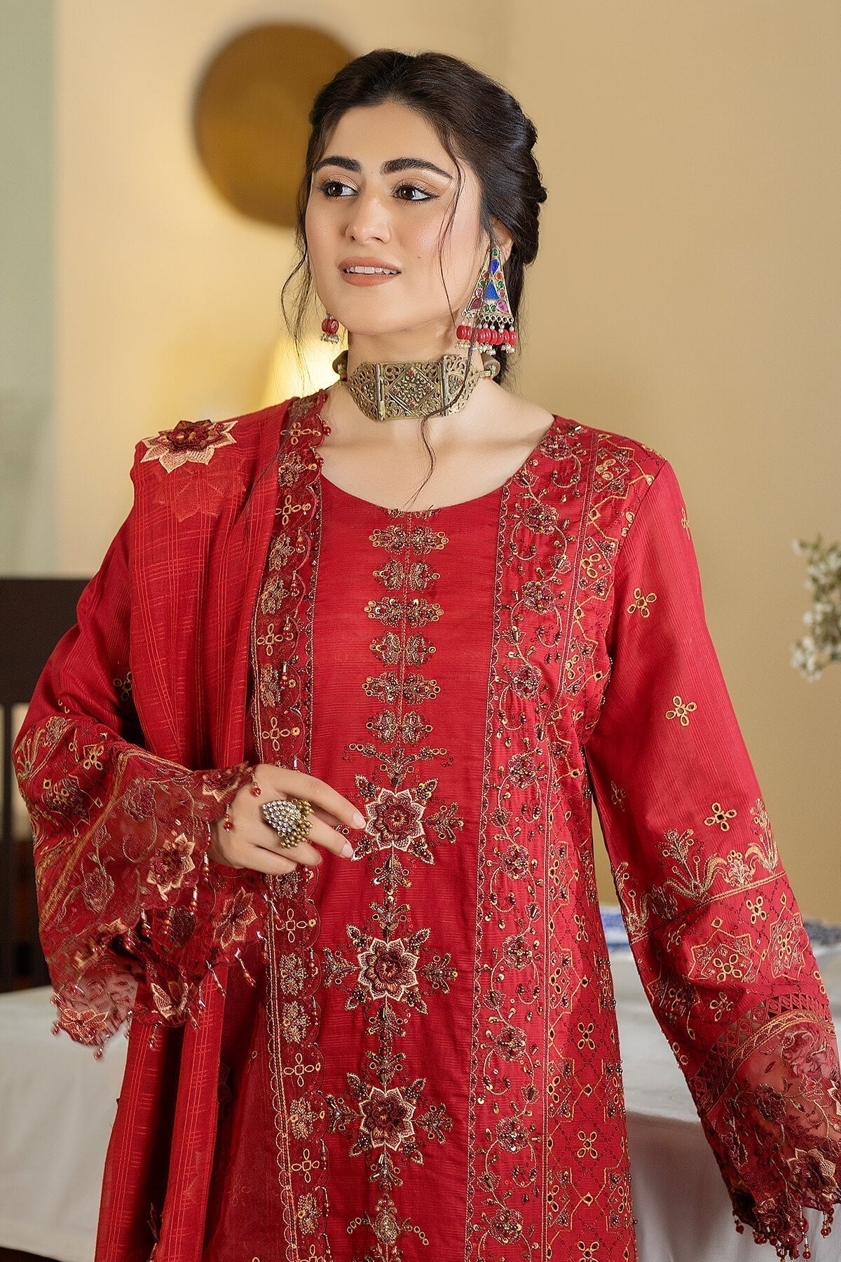 Raeesa Premium | Kimora Lawn Collection | Kimora | HL-14 Nora - Pakistani Designer Dress - by Raeesa Premium | Type: Luxury - 100% Original at Saira Sultan