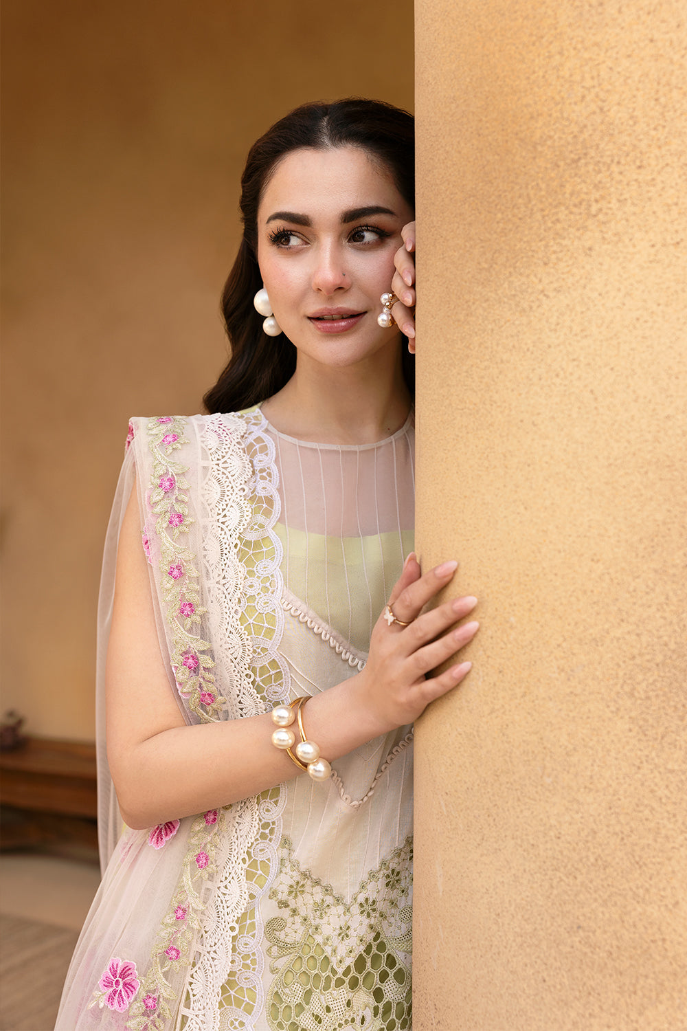 Saira Rizwan | Luxury Lawn 25 | VERA-SRL25-05 XL Lemon Yellow Lawn
