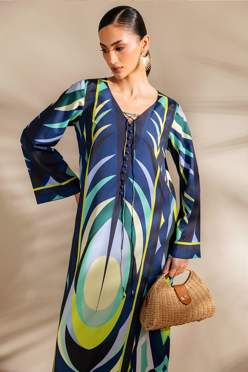 Saira Rizwan | Silk Coords 25 | BAHAMA BLUSH - SRSP-25-06 - Pakistani Designer Dress - by Saira Rizwan - Type : Ladies Clothes - 100% Original at Saira Sultan