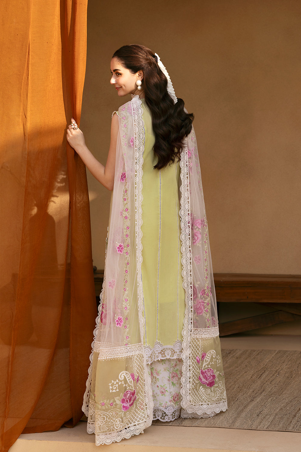 Saira Rizwan | Luxury Lawn 25 | VERA-SRL25-05 S Lemon Yellow Lawn