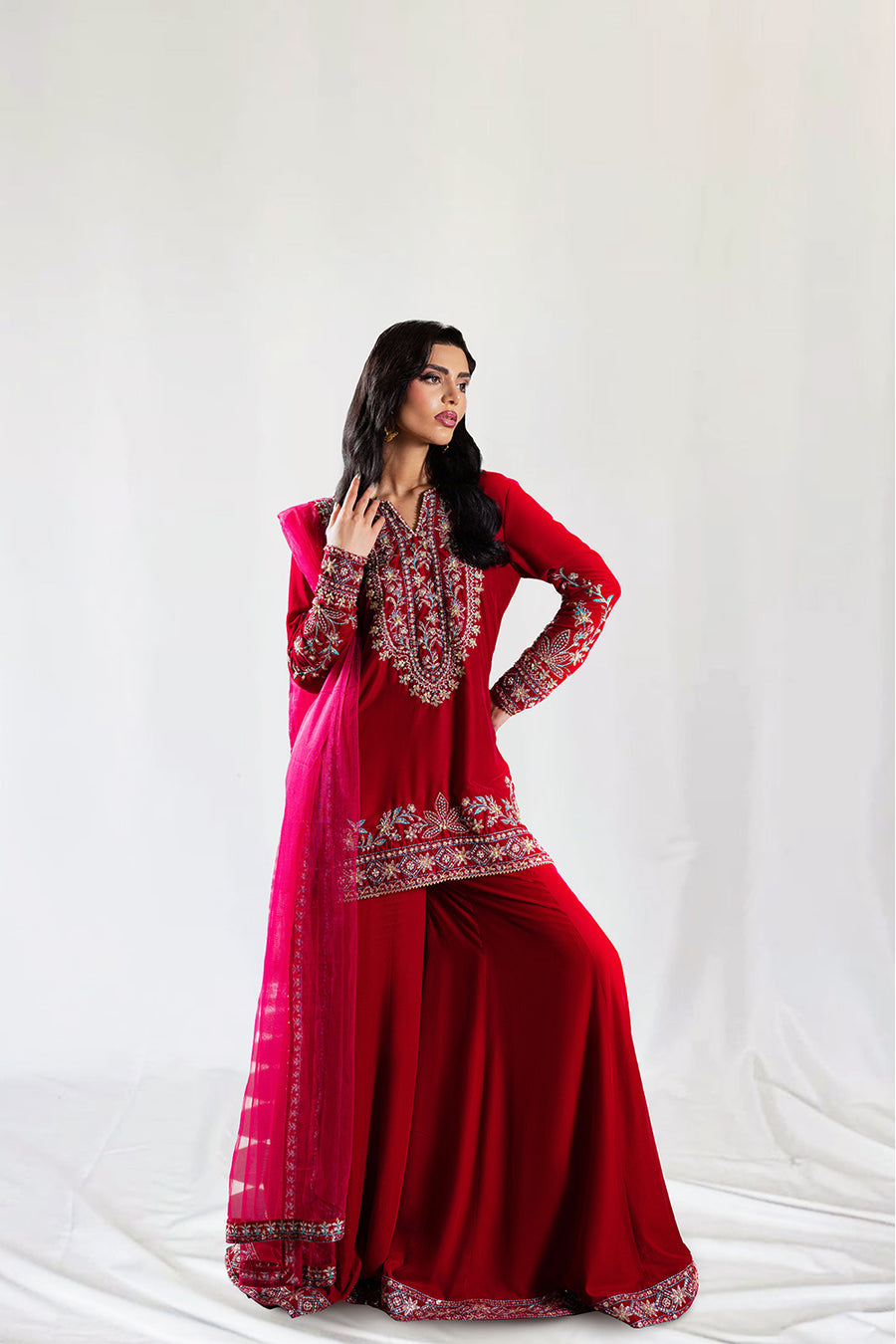 Saira Rizwan | Velvet Pret 25 | SHIREEN-SRVP25-04 by Saira Rizwan - Designer Dress - Type : Ladies Clothes - Available at Saira Sultan - 100% Original 