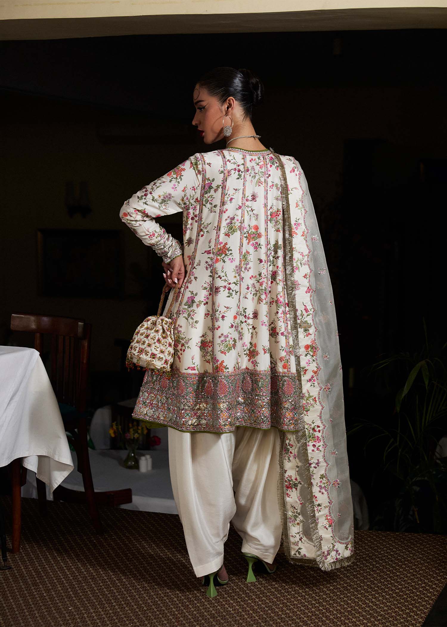 Hussain Rehar | SS Luxury Pret 25 | Inara S Off White Pure Raw Silk