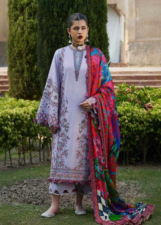 Hussain Rehar | Nirmal SS 25 | Inaya XS Light Lavender Lawn