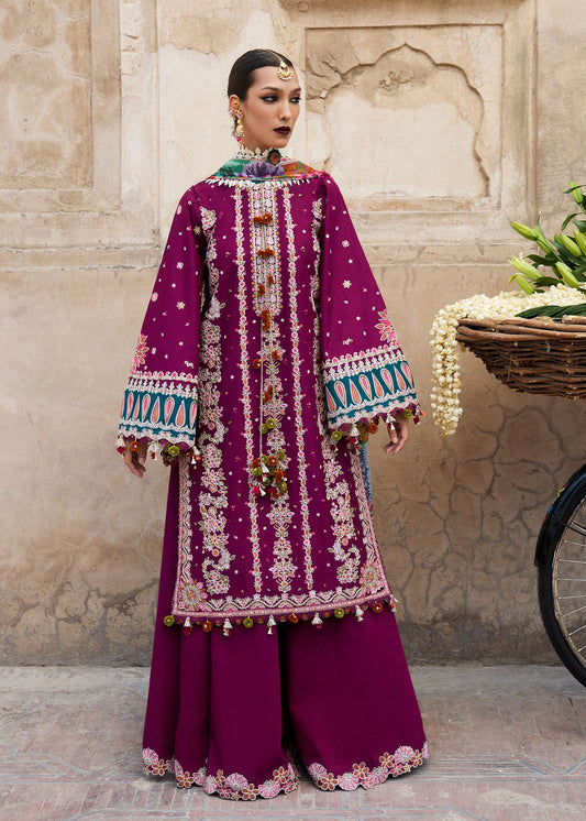 Hussain Rehar | Nirmal SS 25 | Kahei XS Magenta Lawn