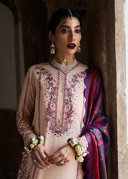 Hussain Rehar | Nirmal SS 25 | Lehr M Light Pink Lawn