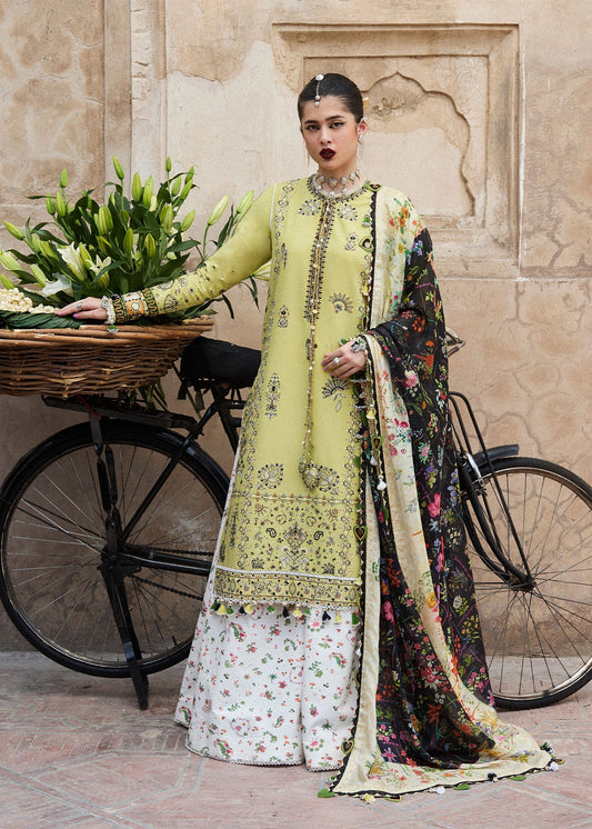 Hussain Rehar | Nirmal SS 25 | Suk XS Mint Green Lawn