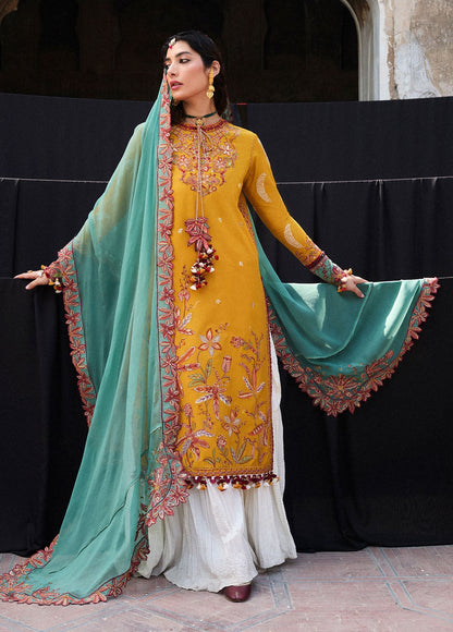 Hussain Rehar | Nirmal SS 25 | Masam L Orange Lawn