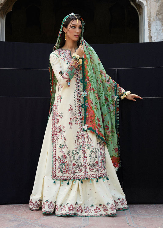 Hussain Rehar | Nirmal SS 25 | Sahil XS Pearl White Lawn