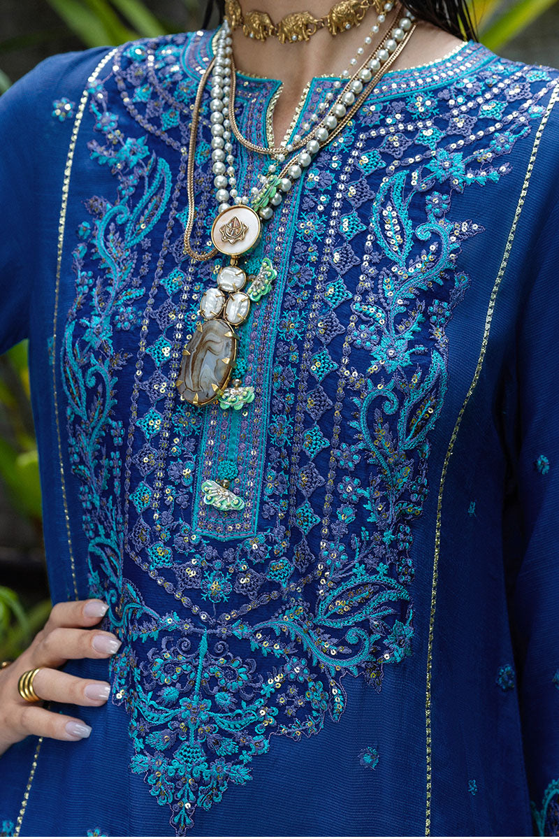 Mushq | Nuvera Raw Silk | Marisette - Pakistani Designer Dress - by Mushq - Type : Ladies Clothes - 100% Original at Saira Sultan