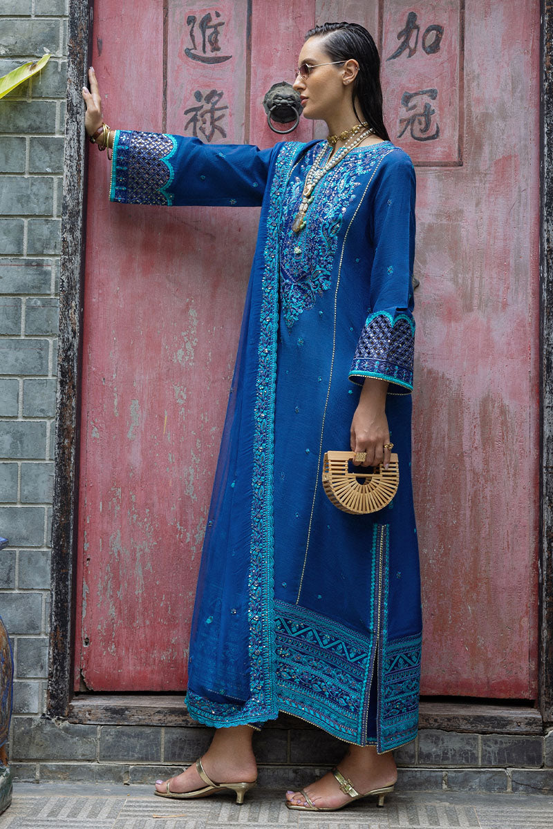 Mushq | Nuvera Raw Silk | Marisette - Pakistani Designer Dress - by Mushq - Type : Ladies Clothes - 100% Original at Saira Sultan