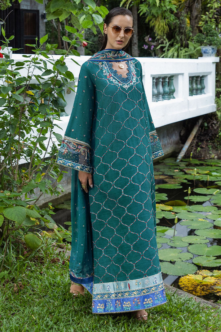 Mushq | Nuvera Raw Silk | Valene - Pakistani Designer Dress - by Mushq - Type : Ladies Clothes - 100% Original at Saira Sultan