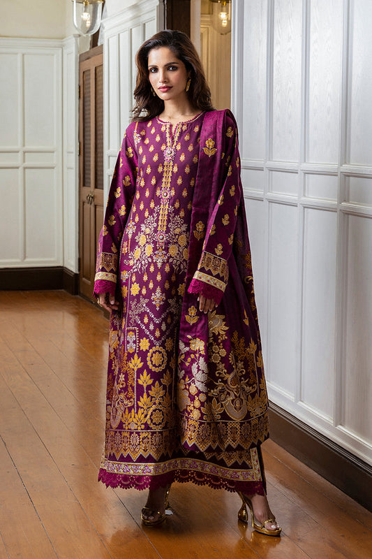 Mushq | Seraph Jacquard Lawn 25 | Eleanor XS Magenta Lawn