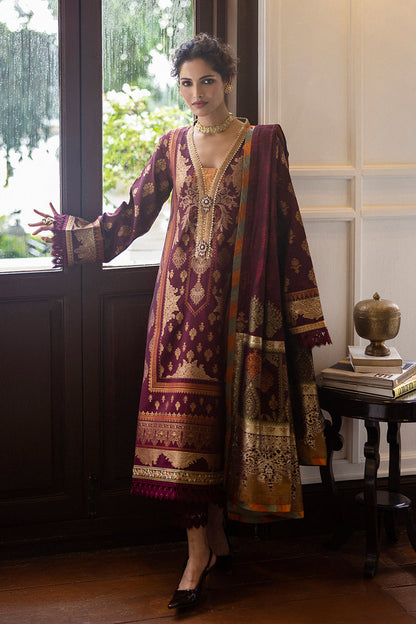 Mushq | Seraph Jacquard Lawn 25 | Morphea XS Plum Lawn