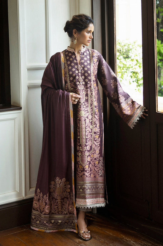 Mushq | Seraph Jacquard Lawn 25 | Narissa XS Plum Lawn