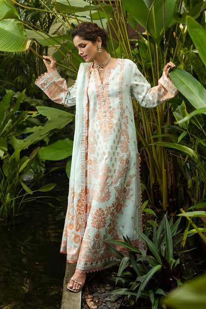 Mushq | Seraph Jacquard Lawn 25 | Amalthea Custom Size Gray Lawn