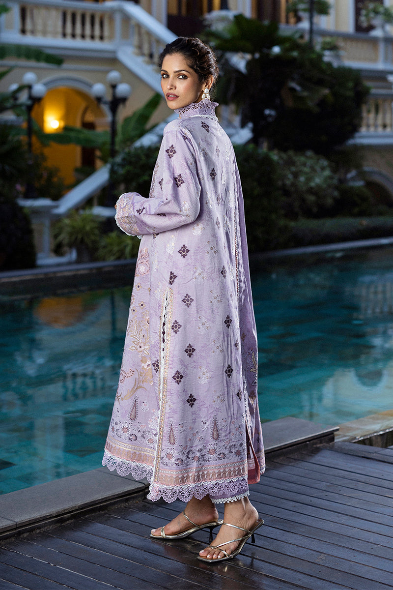 Mushq | Seraph Jacquard Lawn 25 | Theidara Custom Size Lilac Lawn