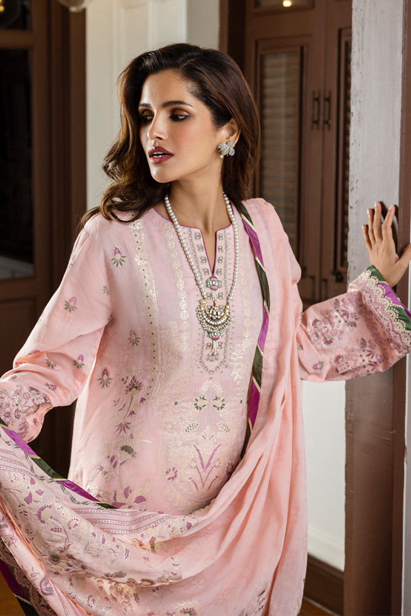 Mushq | Seraph Jacquard Lawn 25 | Lillian L Pink Lawn