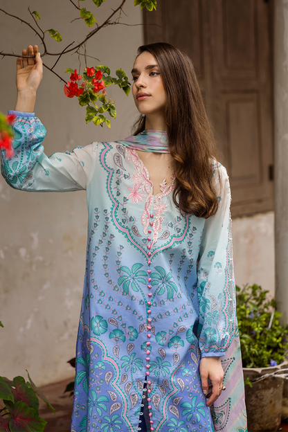 Mushq | La Dolce Hemline Prints 25 | Ameta L Blue Lawn