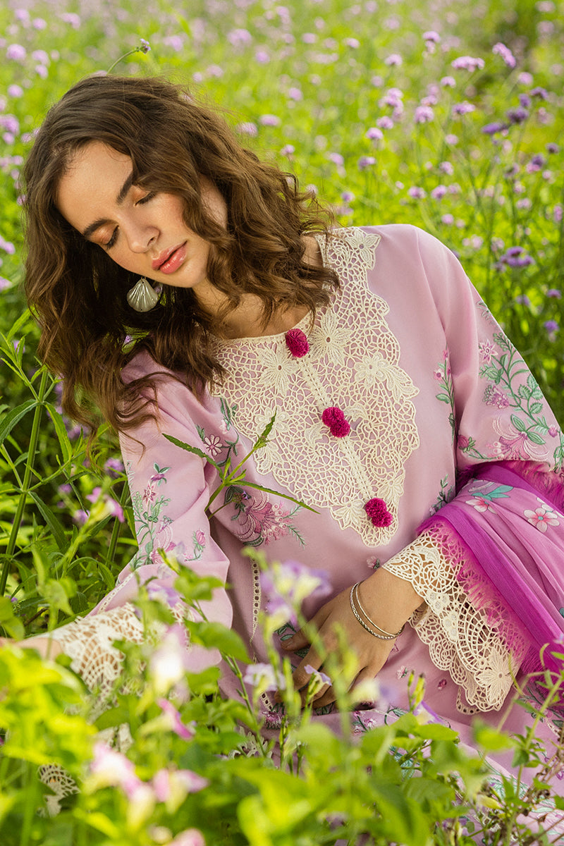 Mushq | Secret Garden Hemline 25 | Lavendar whispers Custom Size Lavender Pinocchio Lawn