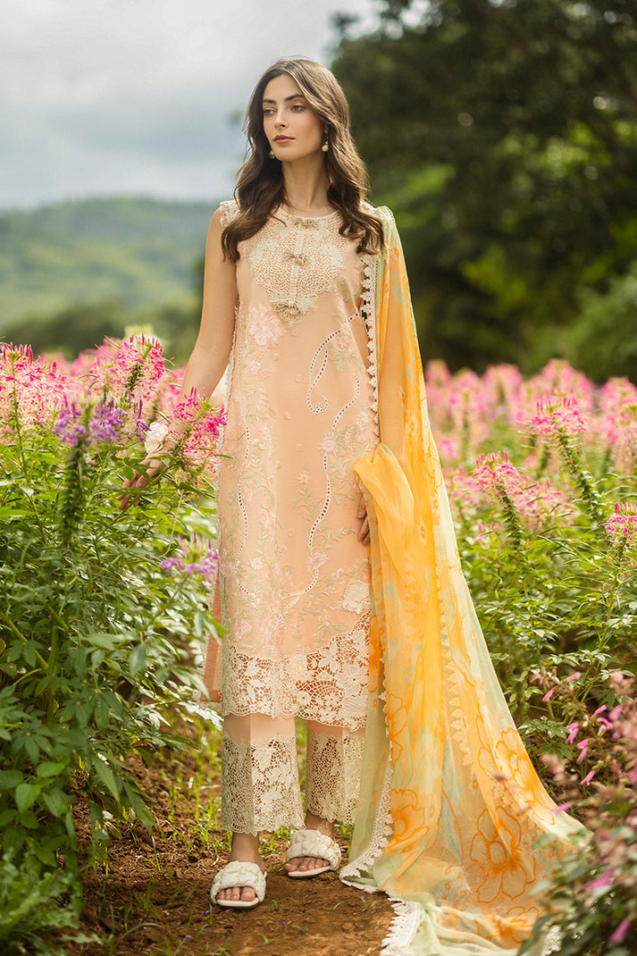 Mushq | Secret Garden Hemline 25 | Moonlit Petals M Pale Peach Lawn