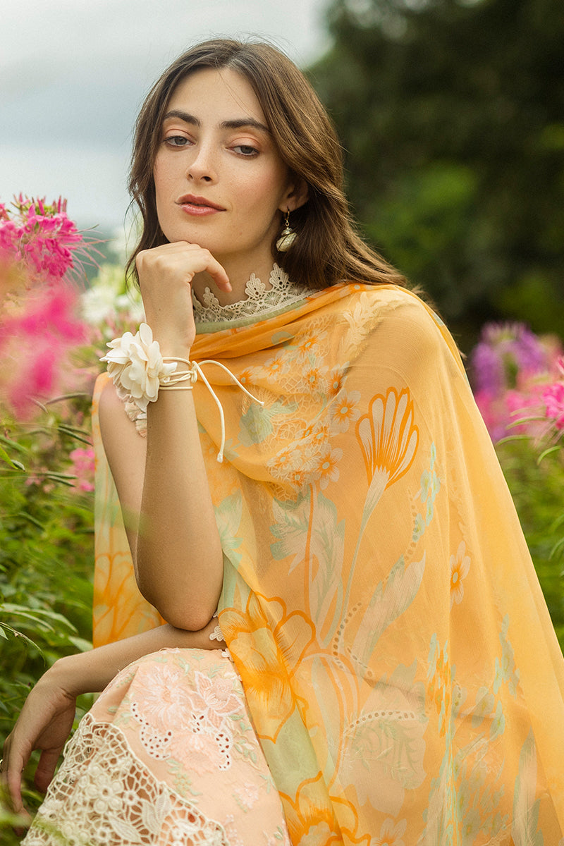 Mushq | Secret Garden Hemline 25 | Moonlit Petals L Pale Peach Lawn
