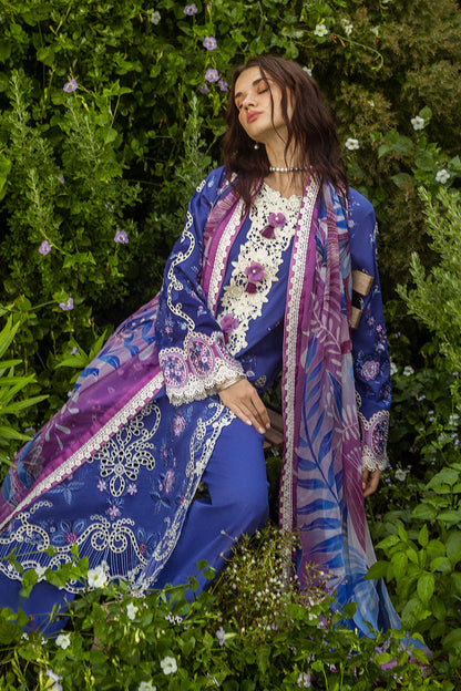 Mushq | Secret Garden Hemline 25 | Dreamisy Daisy Custom Size Blue Lawn