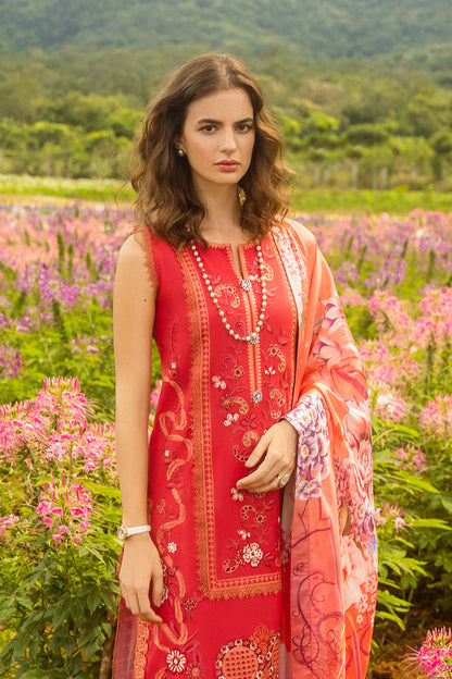 Mushq | Secret Garden Hemline 25 | Wanderlust Blooms M Coral Pink Lawn