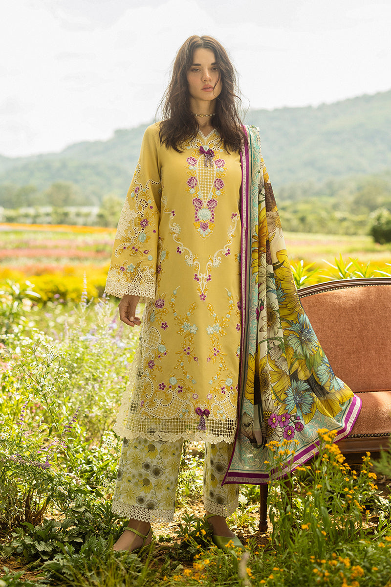 Mushq | Secret Garden Hemline 25 | Faded Sunflower XS Maize Yellow Lawn