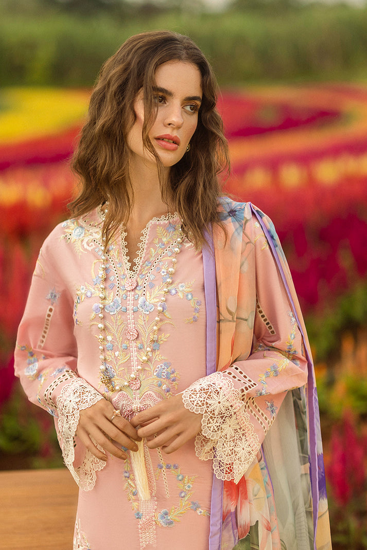Mushq | Secret Garden Hemline 25 | Butterfly Kisses S Pink Lawn