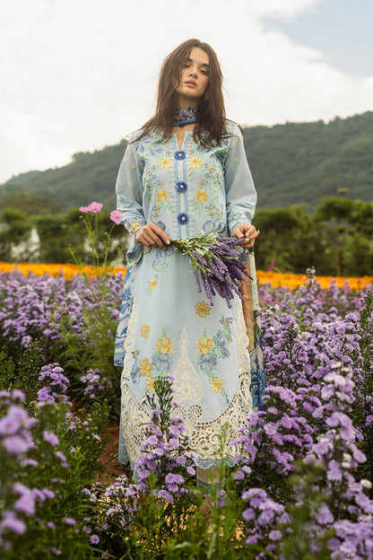 Mushq | Secret Garden Hemline 25 | Hidden Oasis XL Sky Blue Lawn