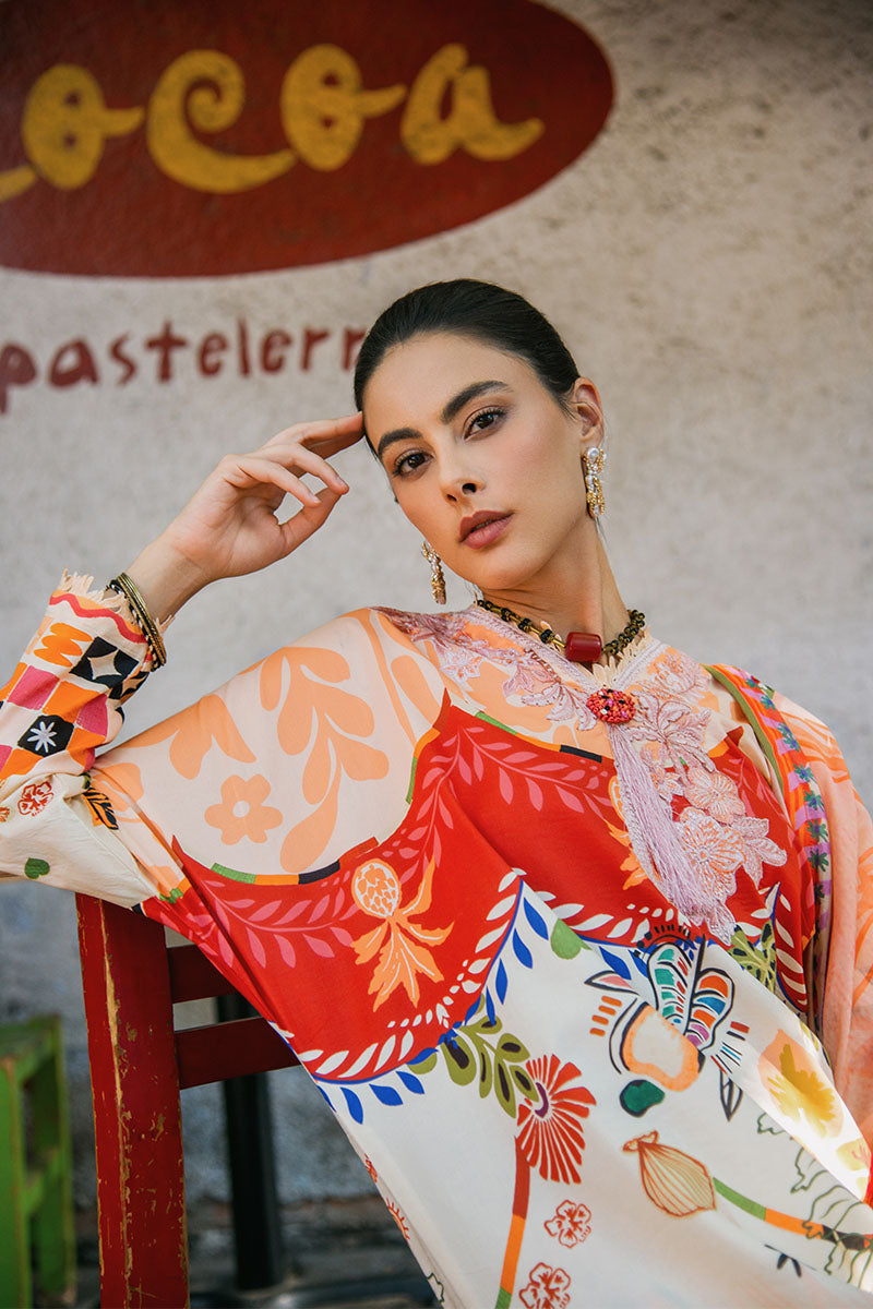 Mushq | La Dolce Hemline Prints 25 | Mulberry Tree S Off White Lawn