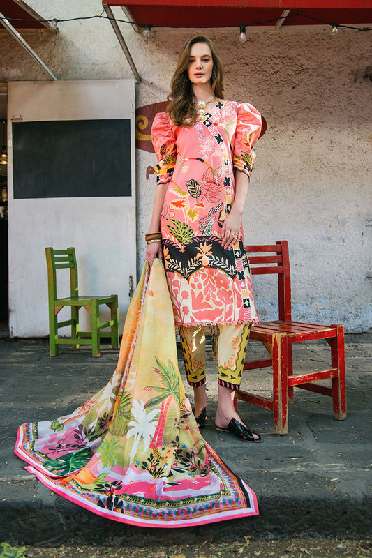 Mushq | La Dolce Hemline Prints 25 | Spring Avenue XS Pink Lawn