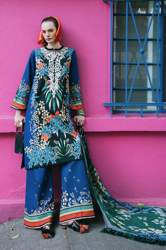 Mushq | La Dolce Hemline Prints 25 | Life of Irises XS Blue Lawn