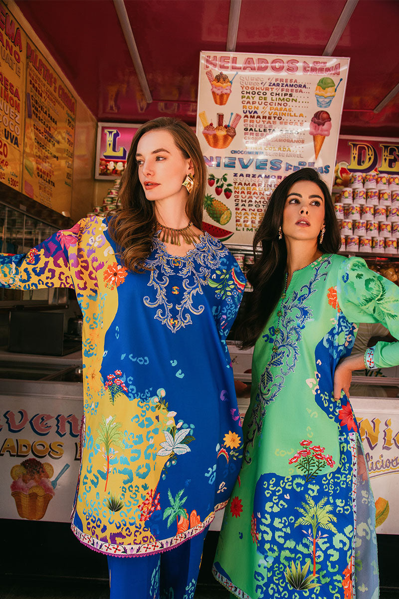 Mushq | La Dolce Hemline Prints 25 | Living Heart M Pickle Green Lawn